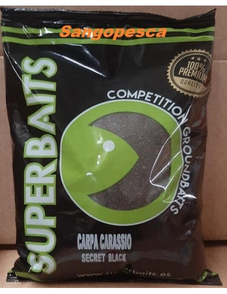 SUPERBAITS CARPA CARASSIO NEGRO 1KG