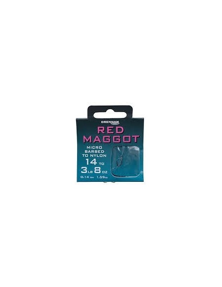 ANZUELO MONTADO DRENNAN RED MAGGOT