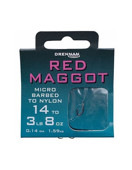 ANZUELO MONTADO DRENNAN RED MAGGOT