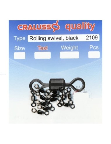 ROLLING SWIVEL BLACK CRALUSSO
