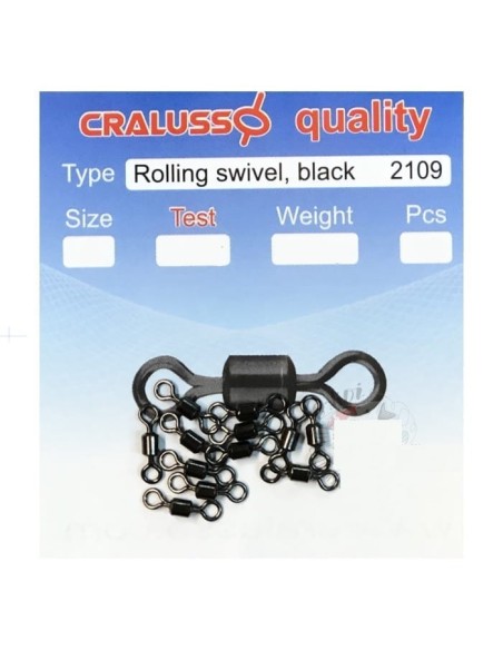 ROLLING SWIVEL BLACK CRALUSSO