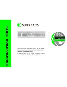 FLUOROCARBON 100% 75 MT SUPERBAITS 2