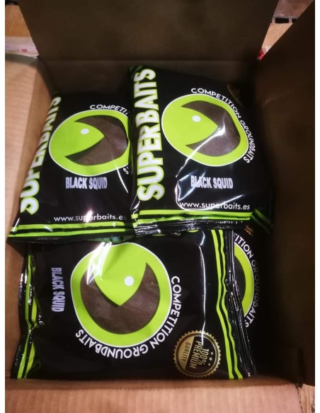 SUPERBAITS BLACK SQUID 1 KG
