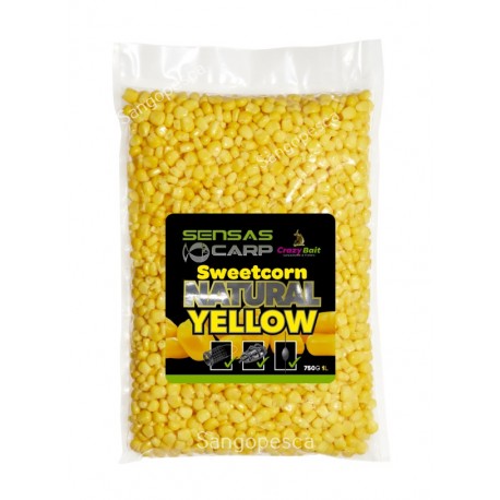 SENSAS CARP SWEETCORN NATURAL YELLOW