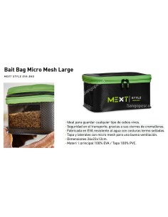 MEXT STYLE EVA BAIT BAG MICRO MESH LARGUE