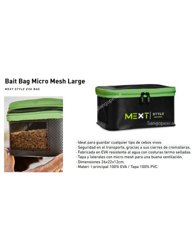 MEXT STYLE EVA BAIT BAG MICRO MESH LARGUE