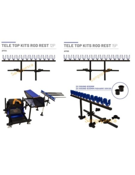 TELE TOP KITS ROD REST 15 P COLMIC
